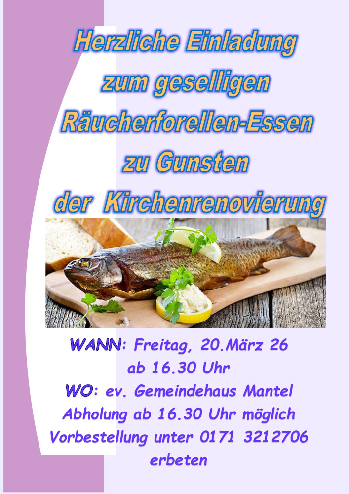 Räucherforellen-Essen